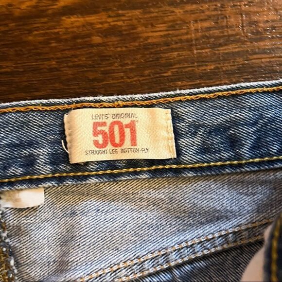 501 levis Button Fly Denim shorts Size 29 - Picture 6 of 10